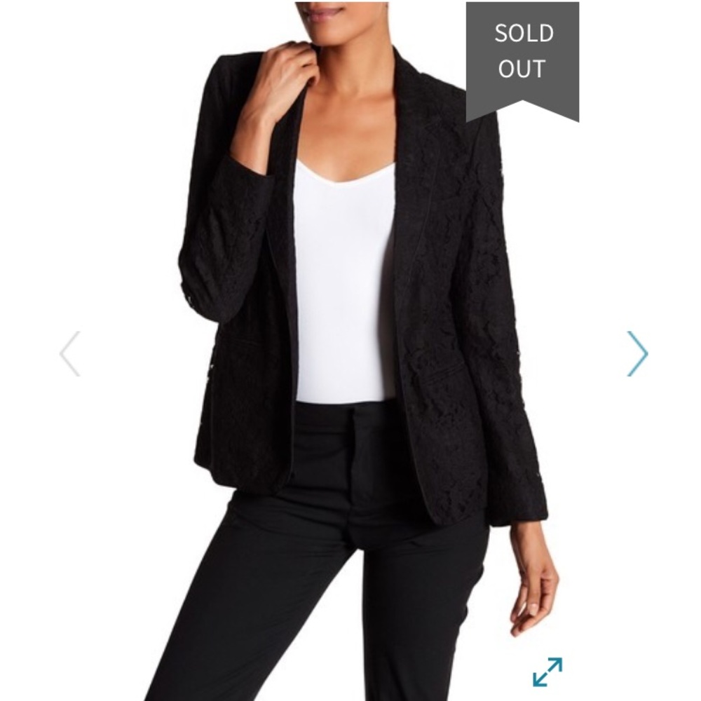 JOIE Black lace blazer